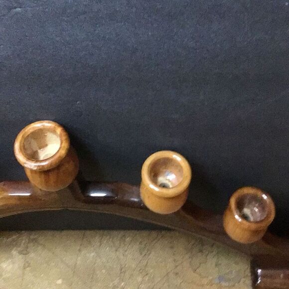 Beautiful, handmade wooden arch candle holder - Picture 7 of 8